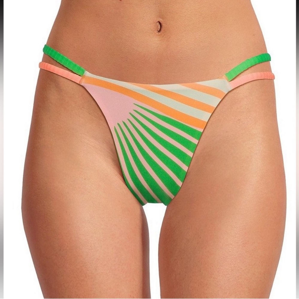 NWT Maaji Stellar Sunrise Colada Reversible
Double Tab Side Swim Bottom